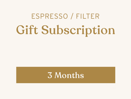 3 Months Espresso Filter Gift Subscription on Sale