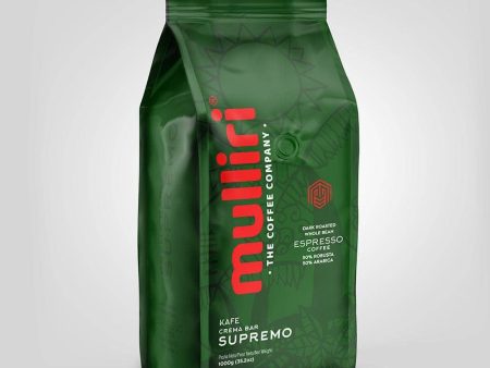 Mulliri Espresso Crema Bar Supremo Whole Beans - 1kg Supply