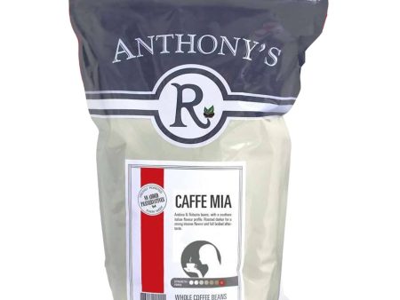 Anthony s Caffe Mia Whole Beans - 1kg Hot on Sale