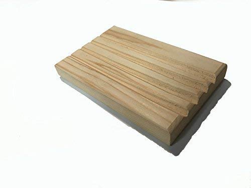 Two Ribbed Cedar Soap Savers For Sale