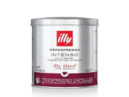 Illy iperEspresso Capsules Intenso - 21 Capsules (Case of 6) For Cheap