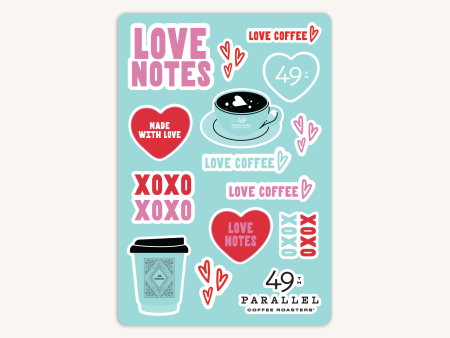 Love Notes Sticker Sheet Sale