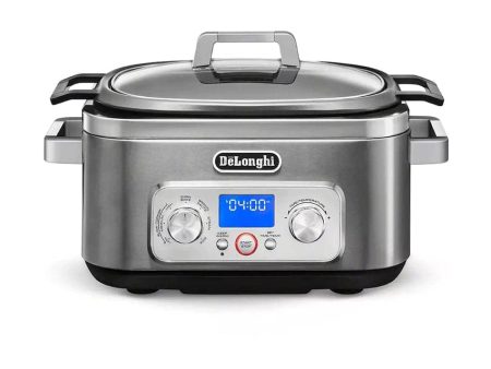 De Longhi Livenza Multi-Cooker 5 in 1: Slow Cooker, Sear, Saute, Roast & Steam Hot on Sale