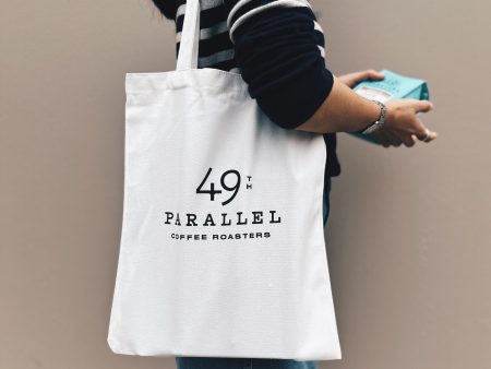 49th Parallel Cotton Tote Bag For Cheap