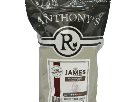 Anthony s James Medium Blend Whole Beans - 500g Hot on Sale