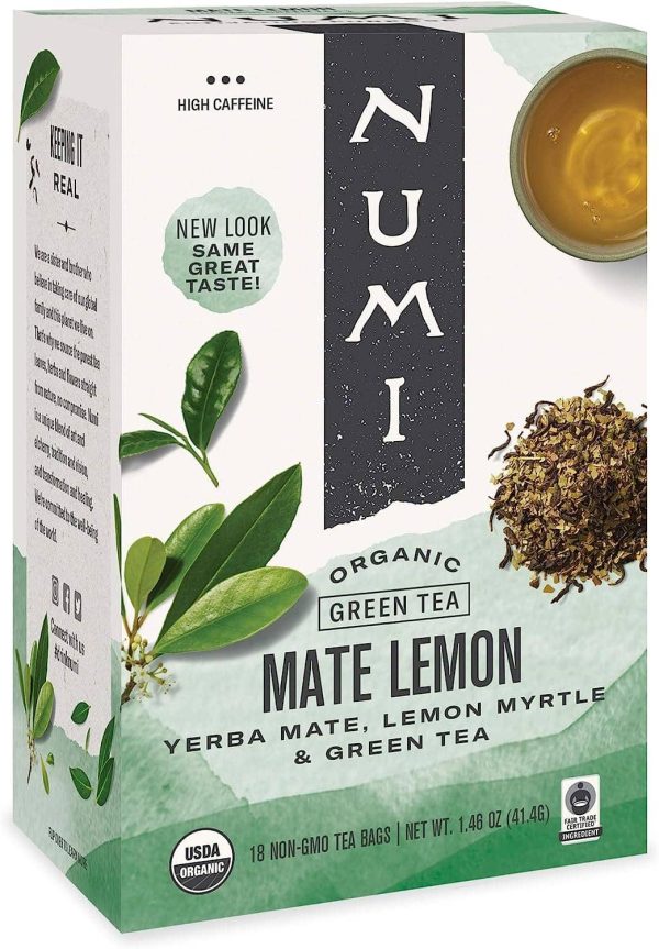 NUMI Mate Lemon Tea - 18 Bags Hot on Sale