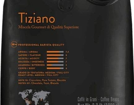 Bristot TIZIANO Medium Blend Coffee Whole Beans - 1kg Online Sale