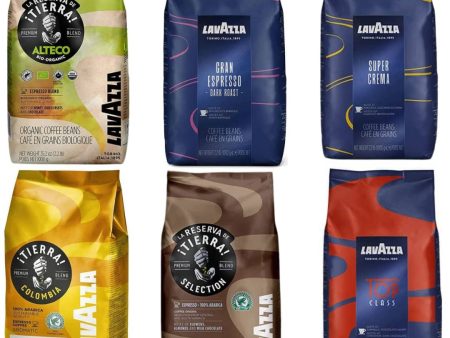 Lavazza Coffee Mixer Case Whole Beans - 1kg (6 Assorted Bags) Sale