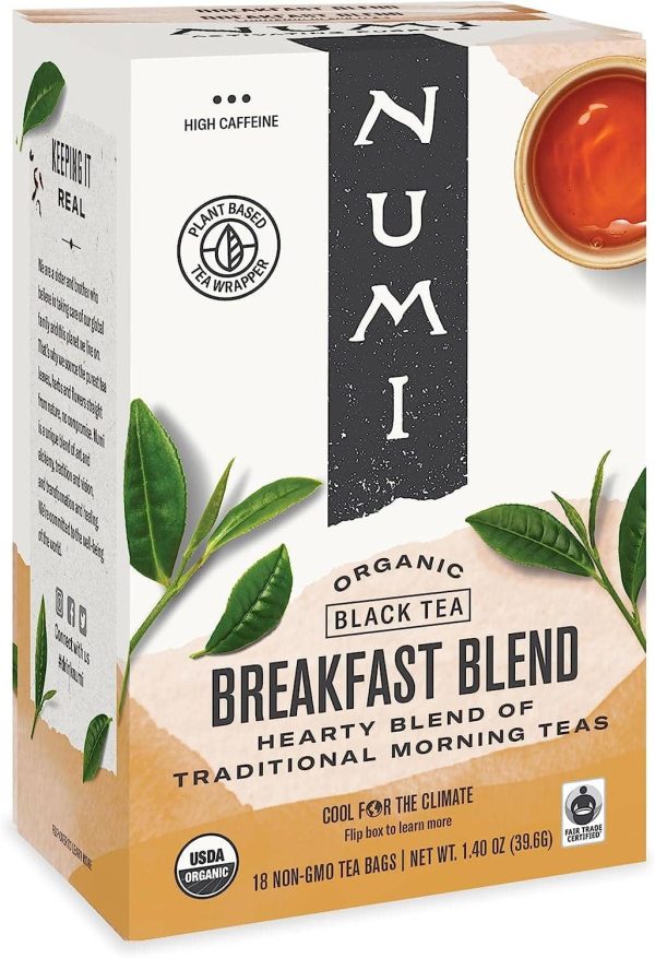 NUMI Breakfast Blend Tea - 18 Bags Online Sale